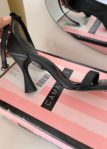 37 Beden Siyah Stiletto Topuklu Kadın Abiye Ayakkabı