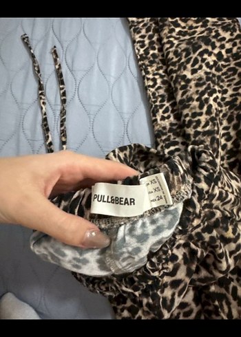 Pull and Bear Kadın Leopar DesenliRahat Pantolon