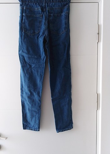 Kadın Mavi Dar Kesim Denim Pantolon - Görsel 2