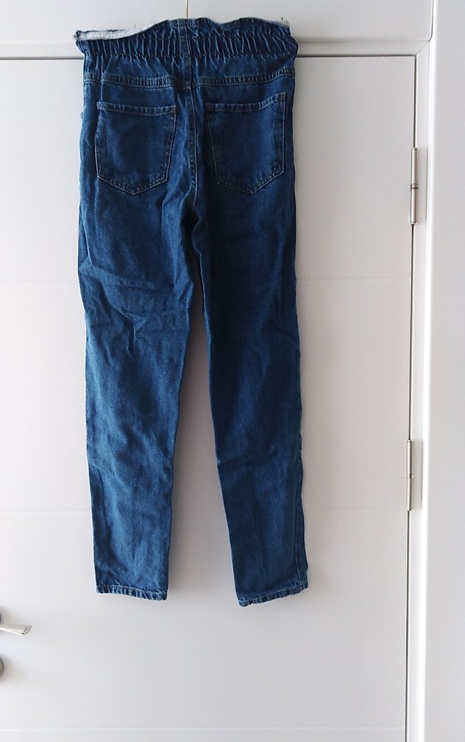 Kadın Mavi Dar Kesim Denim Pantolon - Görsel 2