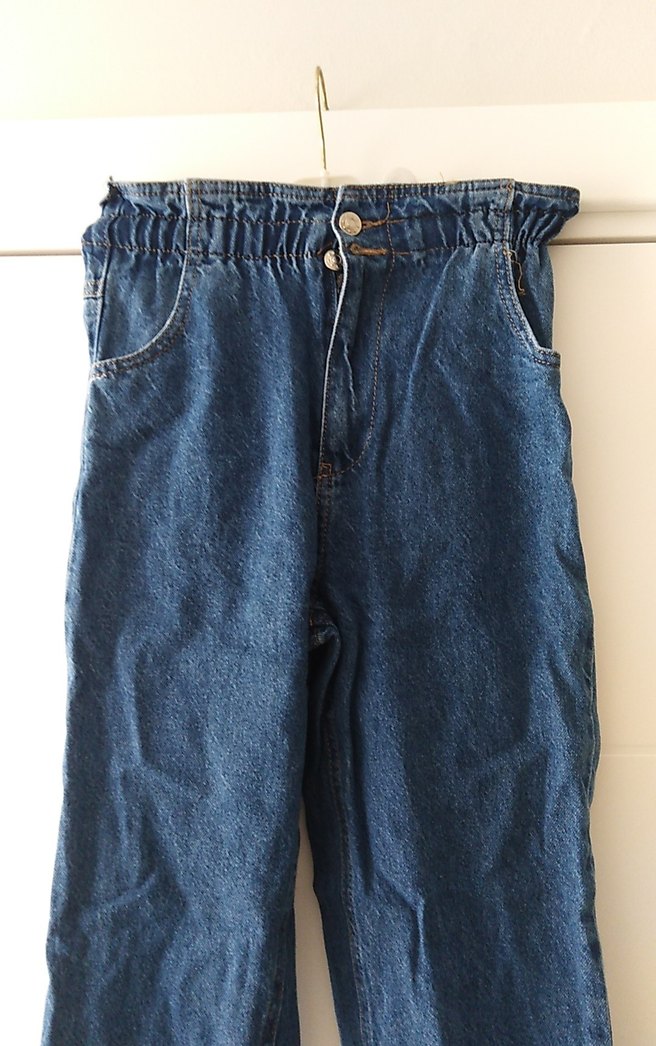 Kadın Mavi Dar Kesim Denim Pantolon - Görsel 3