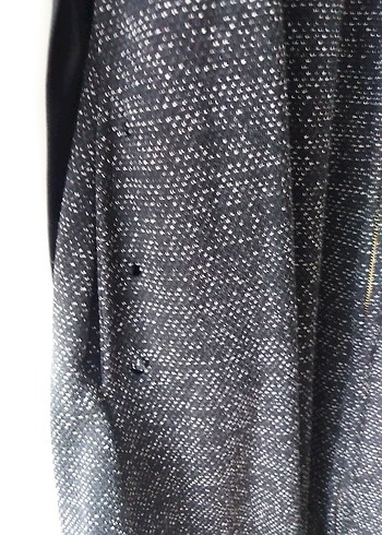 Düğmeli Siyah Uzun Mevsimlik Kap - Görsel 5