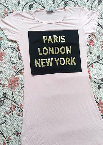 Kız Çocuk Pembe Baskılı Kısa Kollu Tişört - Görsel 3