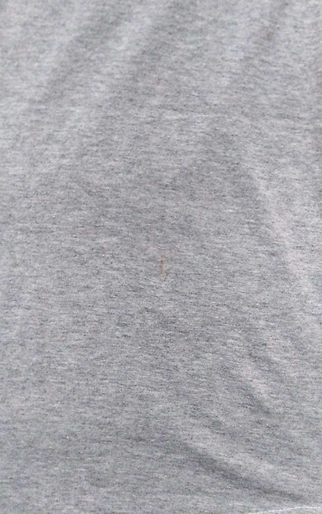 Gri V Yaka Keten Kadın Tişört - Görsel 4