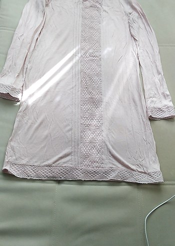 Pembe Piliseli Uzun Kollu Tunik Badi - Görsel 7