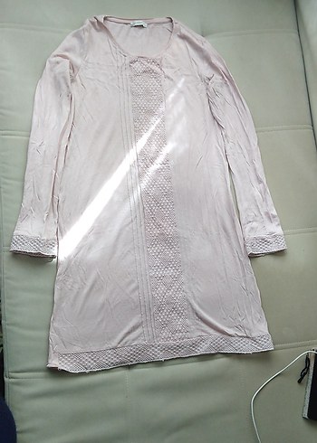 Pembe Piliseli Uzun Kollu Tunik Badi - Görsel 5