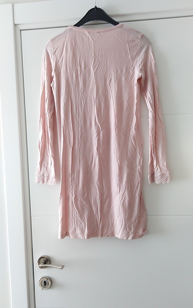 Pembe Piliseli Uzun Kollu Tunik Badi - Görsel 3