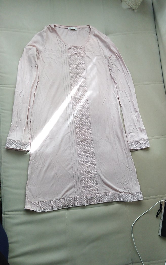 Pembe Piliseli Uzun Kollu Tunik Badi - Görsel 5