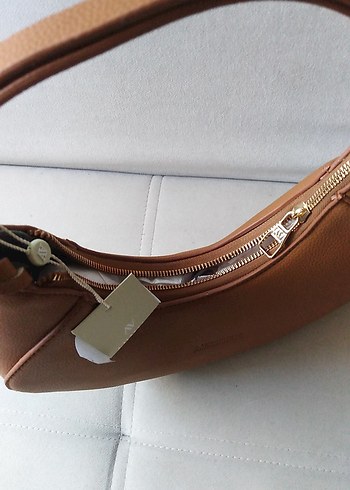 Bej Deri Minimalist Kadın Çanta - Görsel 6