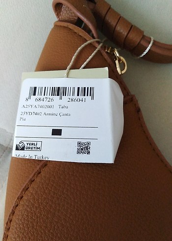 Bej Deri Minimalist Kadın Çanta - Görsel 7