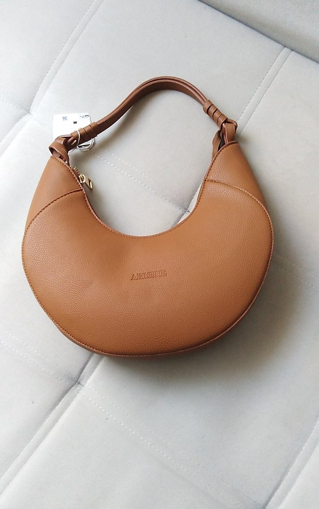 Bej Deri Minimalist Kadın Çanta - Görsel 2