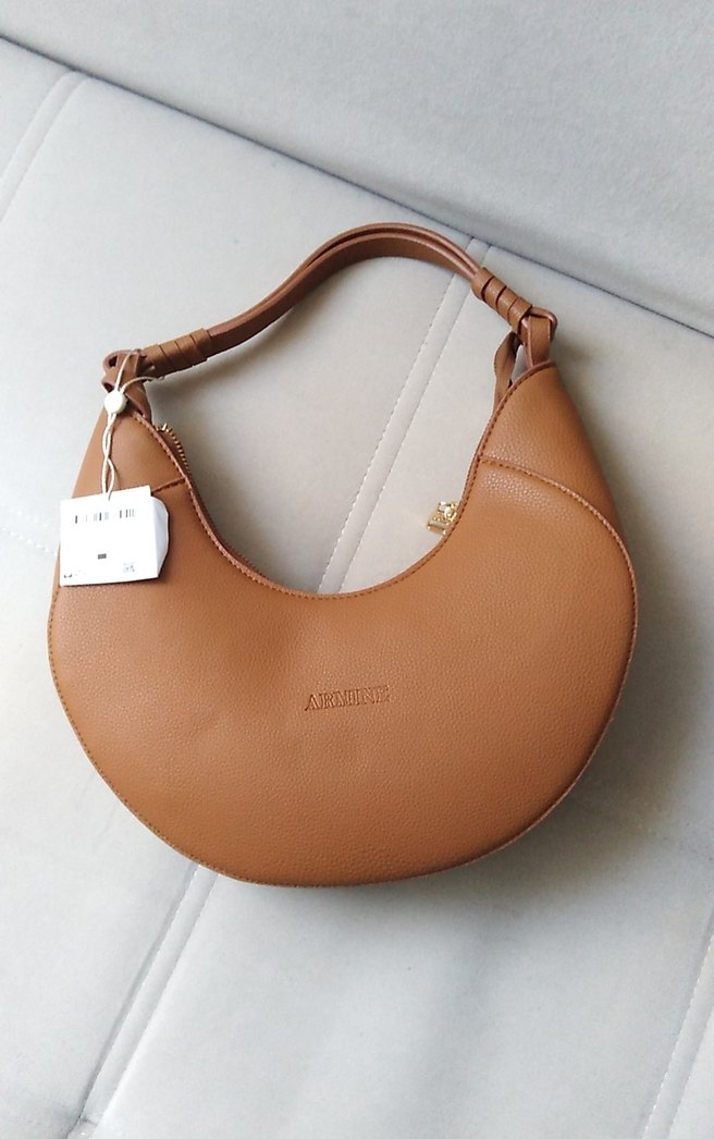 Bej Deri Minimalist Kadın Çanta - Görsel 5