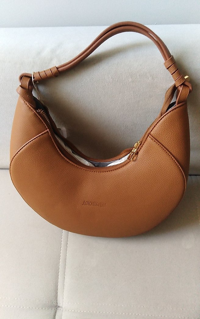 Bej Deri Minimalist Kadın Çanta - Görsel 4