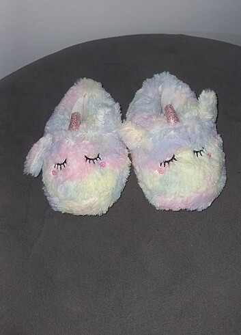 18 Beden Unicorn Kız çok ev için panduf