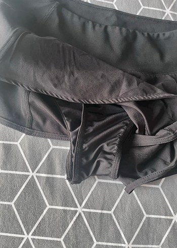 Siyah Mini Mayo Şort - Görsel 3