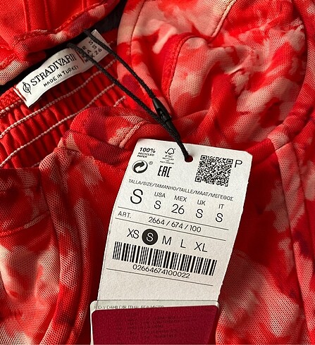 Stradivarius Stradivarius desenli korse top/büstiyer
