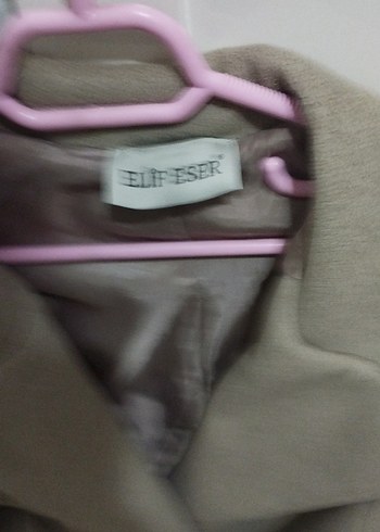 Bej Uzun Kemerli Kadın Kaban - Görsel 4