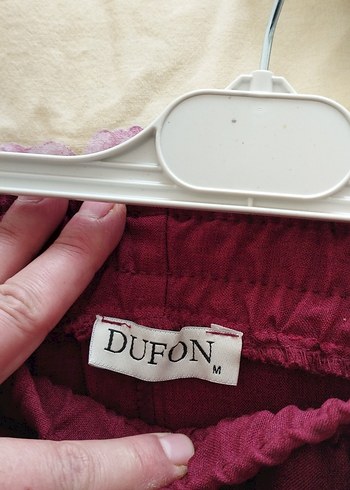 Bordo Uzun Kadın Etek - Görsel 5