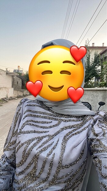 Diğer Tesettür taşlı abiye