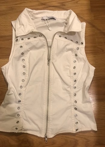 çift fermuarlı mango yelek - Görsel 3