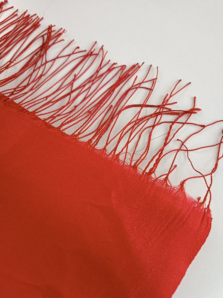 Kırmızı Kadın Şal - Görsel 2