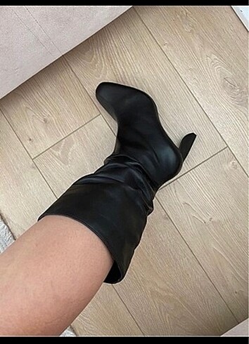 Bershka deri çizme - Görsel 4