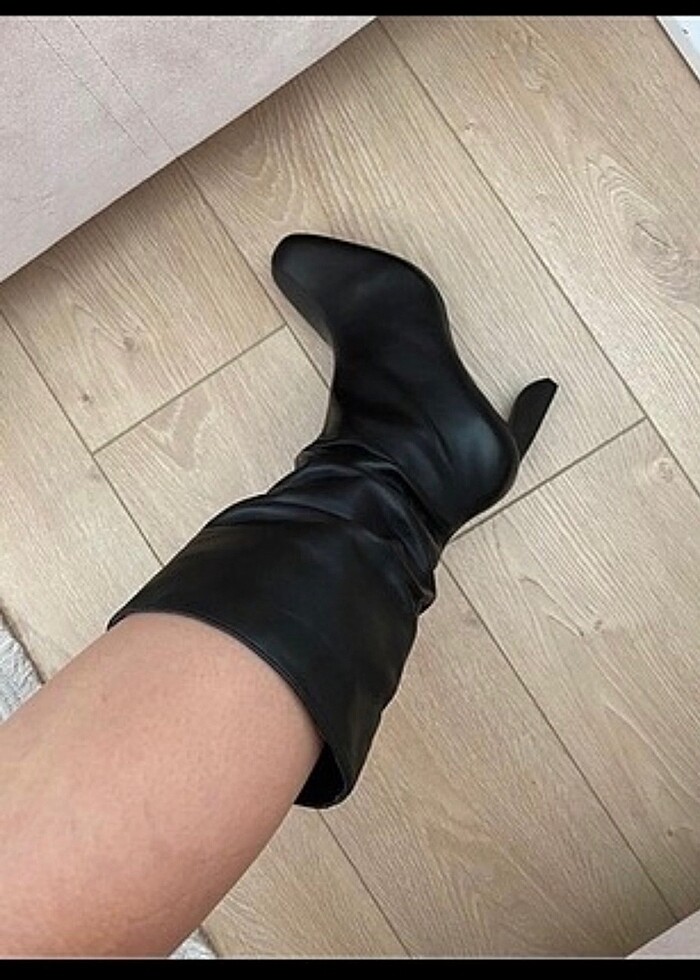 Bershka deri çizme - Görsel 4