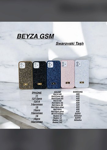 Çok Renkli Swarovski Taşlı Telefon Kılıfı