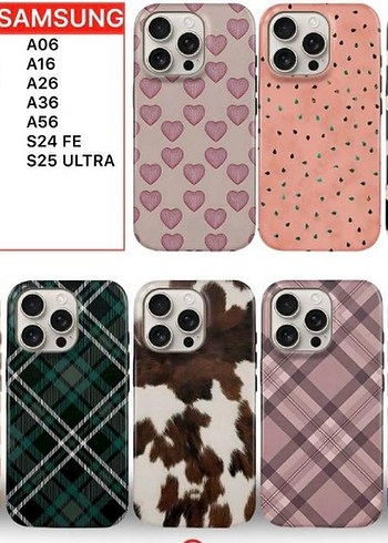 Bohem Tarzı Pembe Kürklü Telefon Kılıfı