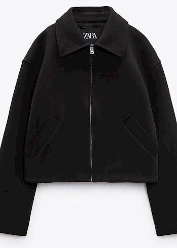 Zara fermuarlı siyah ceket