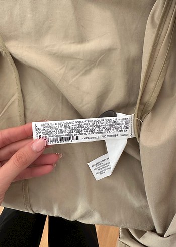 xs Beden camel Renk Zara uzun trençkot