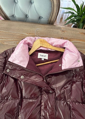 s Beden Twist bordo şişme mont