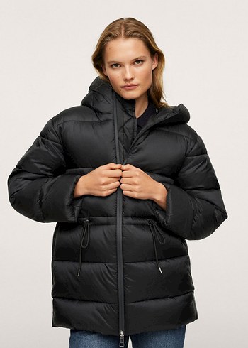 Mango anorak siyah mont