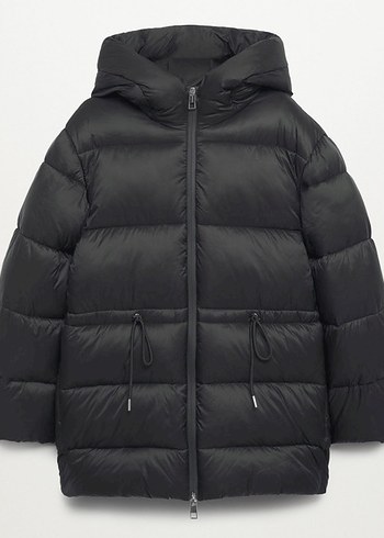 Mango Mango anorak siyah mont