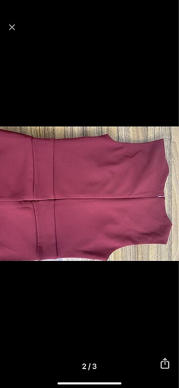 Trendyol & Milla bordo kalem elbise