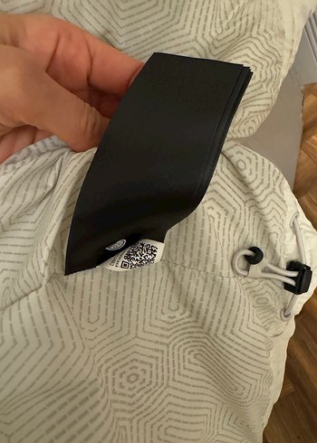 Yüksek Yakalı Beyaz Fermuarlı erkek kaz tüyü Yelek - Görsel 8