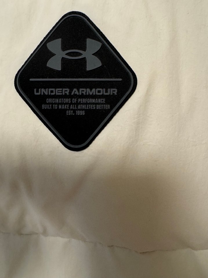 Yüksek Yakalı Beyaz Fermuarlı erkek kaz tüyü Yelek - Görsel 4