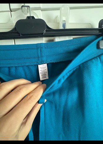 Victoria secret Kadın Mavi Beli Bağlamalı Rahat Kesim Eşofman - Görsel 2