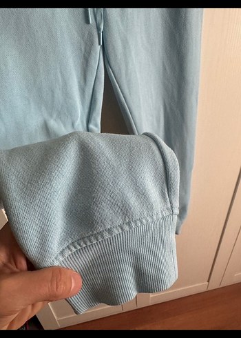 Victoria Secret orijinal Mavi Rahat Kesim Kadın Eşofman Altı - Görsel 4