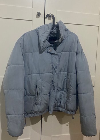 LC Waikiki Gri Midi Kadın Kışlık Mont
