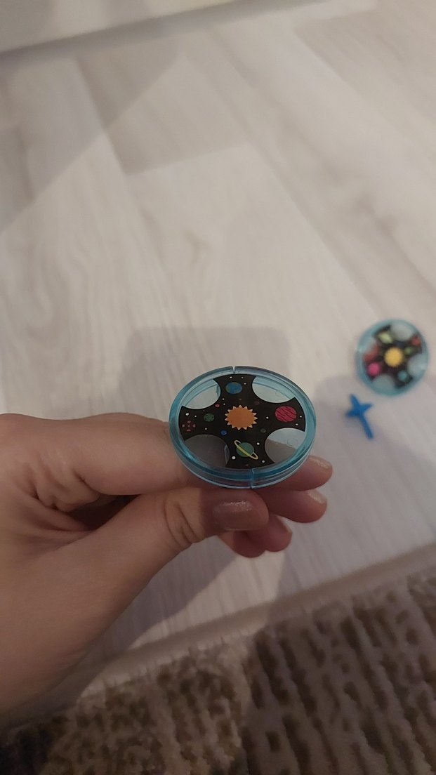 Renkli Dönen Uzay Desenli Topaçlar TOYBOX - Görsel 2