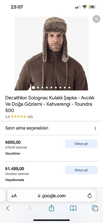 Solognac marka şapka