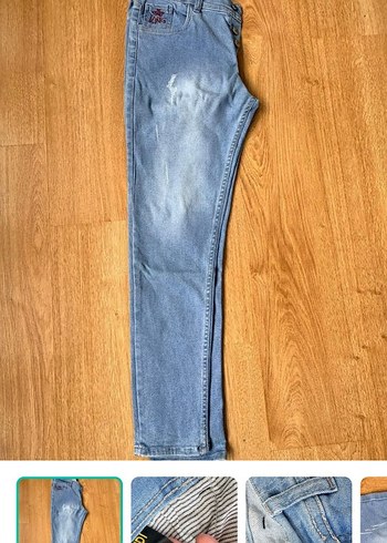 Fendi Acik Mavi Slim Fit Denim Jean