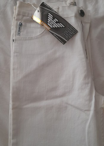 Emporio Armani City Sport Beyaz Denim Jean