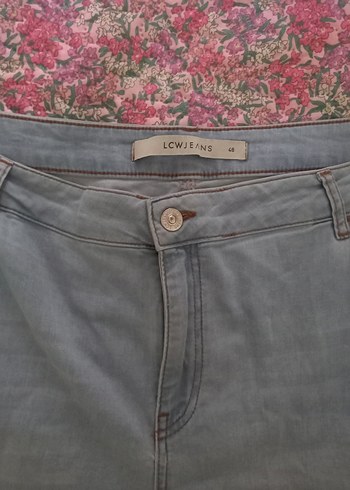 48 Beden Açık mavi Kadın Denim Pantolon