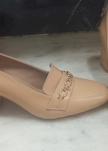 Diger Bej Kadın Topuklu Abiye Ayakkabı - Görsel 5