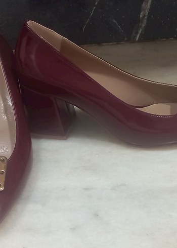 Diger Bej Kadın Topuklu Abiye Ayakkabı - Görsel 6