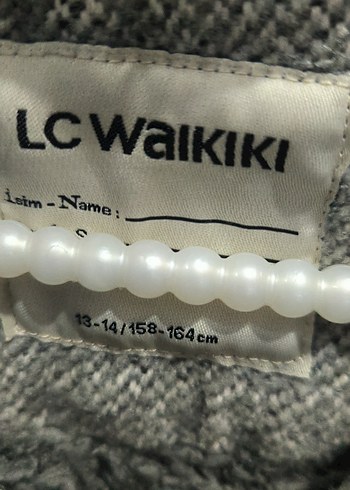 Gri Suni Kürklü Çocuk Yün Mont/Kaban - Görsel 3