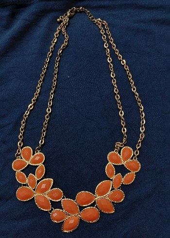 Uzun Zincir Detaylı Altın Renk Bohem Kolye - Görsel 4