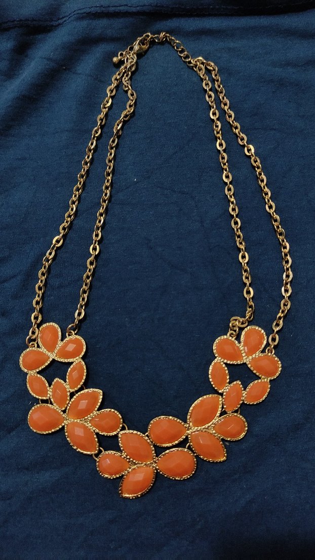 Uzun Zincir Detaylı Altın Renk Bohem Kolye - Görsel 2